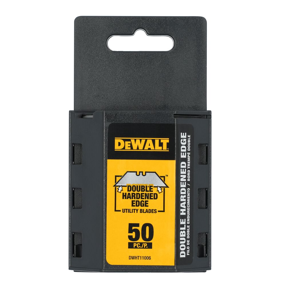 Dewalt DWHT11006 Double Hardened Edge Utility Blades 50 Pack