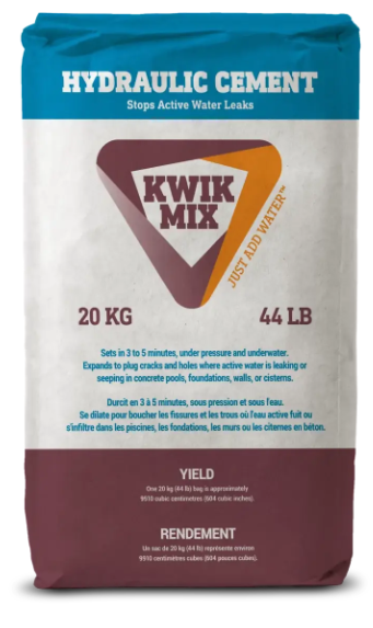 KWIK MIX 44 lb. Grey PLUG and STOP Hydraulic Cement