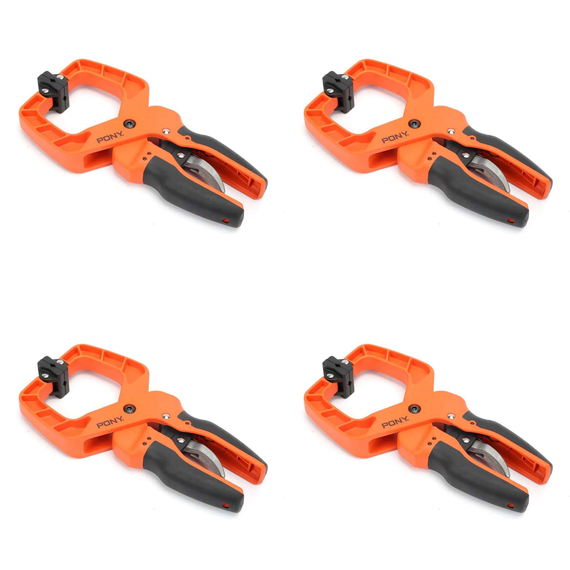 Pony 2 1/4" Hand Clamp - Box-Joint Design With Soft Pivoting Jaws, Non-Marring & Adjustable Pressure