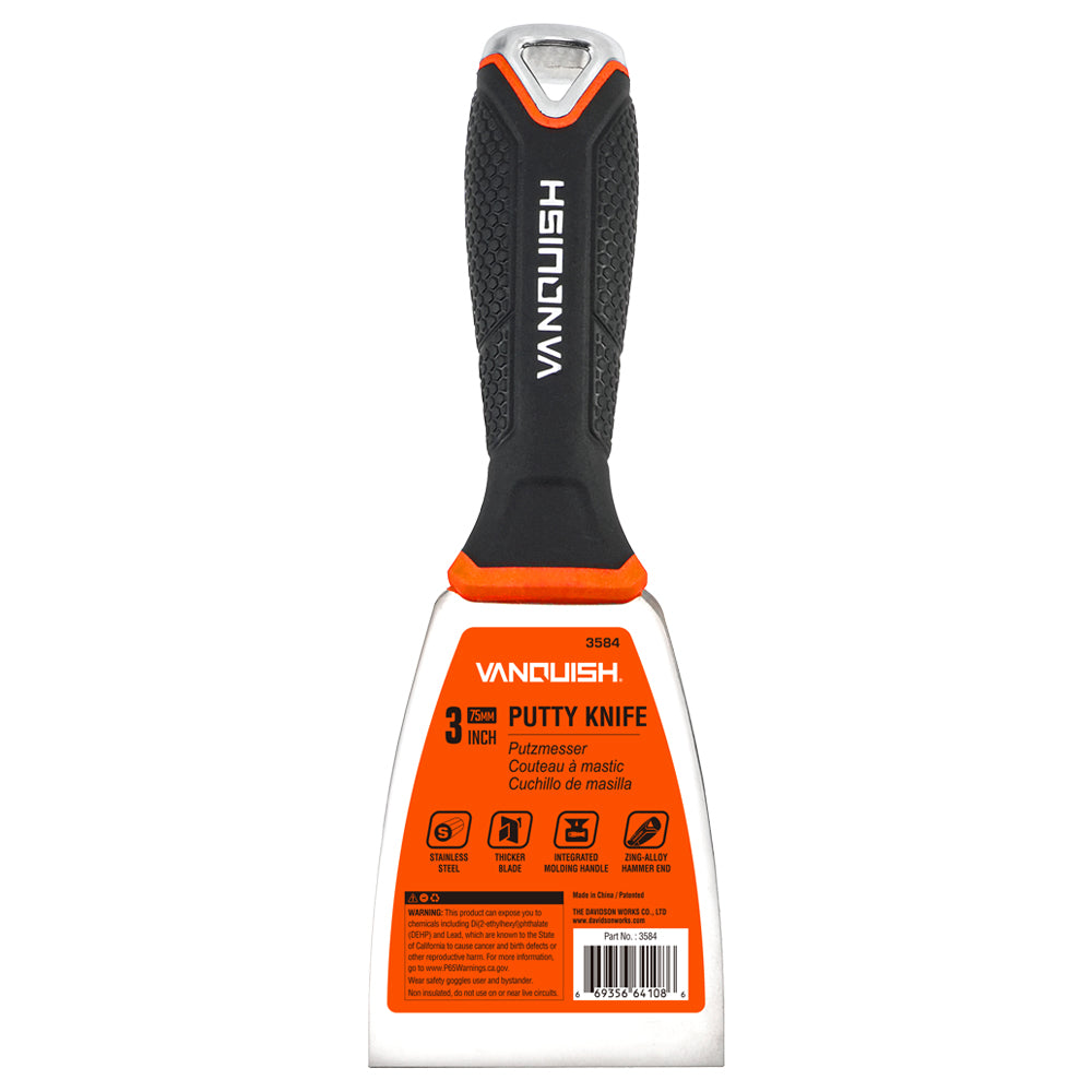 VANQUISH 3584 3 in. / 75 mm Stainless Steel Putty Knife