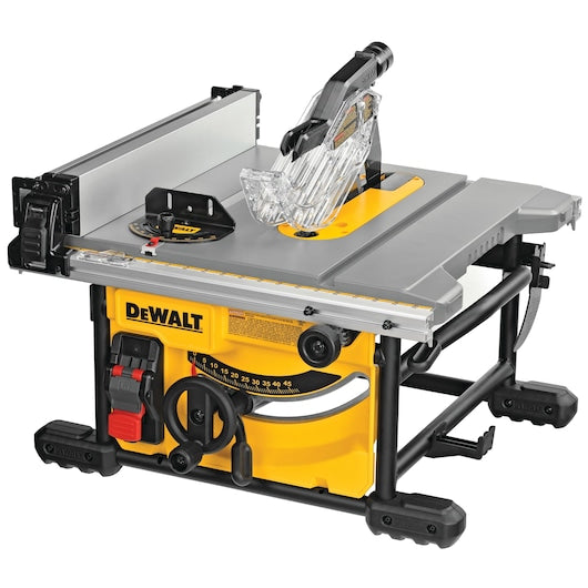 DeWalt DWE7485+DW7451+DWA181440 1.75 in @ 45 deg 2.563 in @ 90 deg Table Saw with Stand and Blade