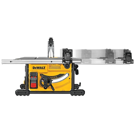 DeWalt DWE7485+DW7451+DWA181440 1.75 in @ 45 deg 2.563 in @ 90 deg Table Saw with Stand and Blade