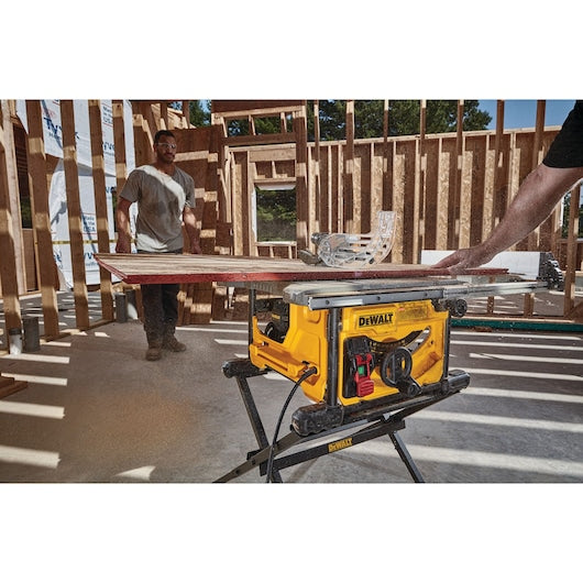 DeWalt DWE7485+DW7451+DWA181440 1.75 in @ 45 deg 2.563 in @ 90 deg Table Saw with Stand and Blade