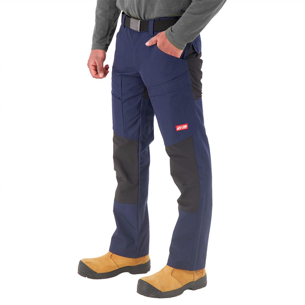 DuraDrive Navy Blue/Black LIBERATOR Stretch Work Pant with Zipper Pocket