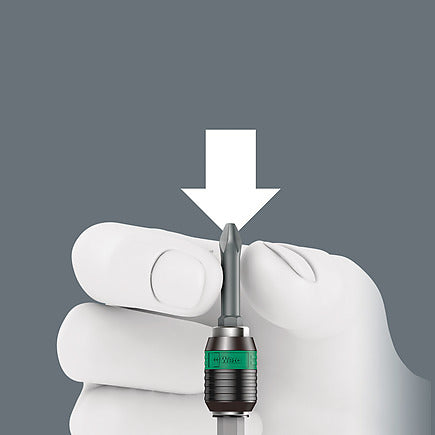 Wera 05057483001 Kraftform Kompakt 1/4 in. Imperial Hex Turbo Bit Holder Screwdriver Set (19-Piece)