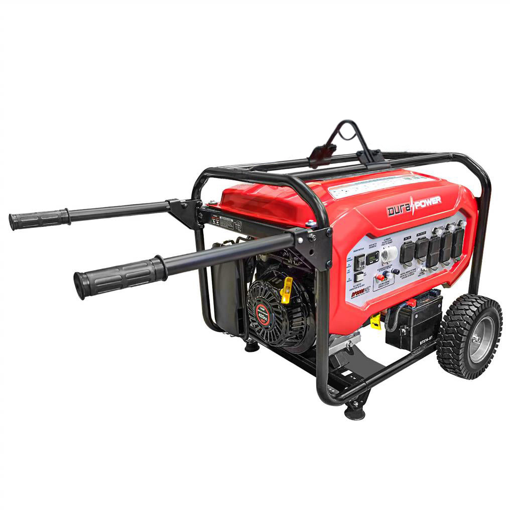 DuraDrive 7,100-Watt 420cc Wheeled Gas Generator with Handle