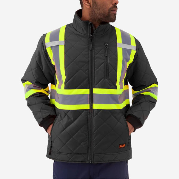 DURADRIVE 31032 HI-VIS LINED FREEZER JACKET - BLACK