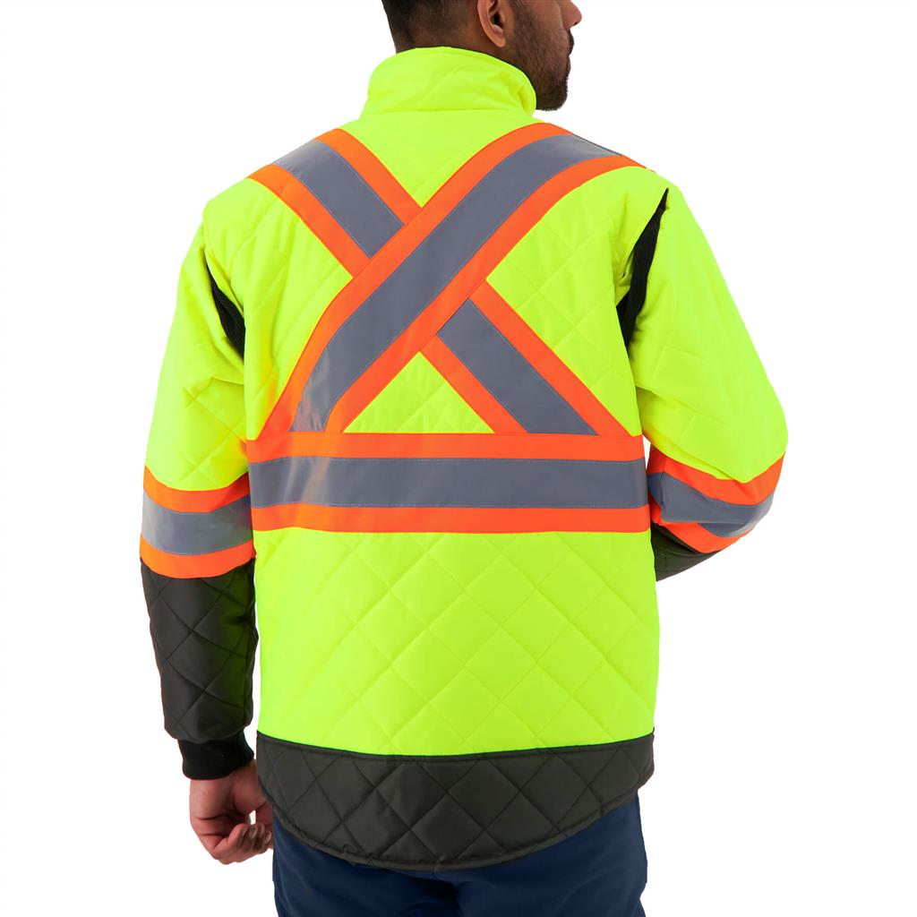 DURADRIVE 31033 HI-VIS LINED FREEZER JACKET - YELLOW