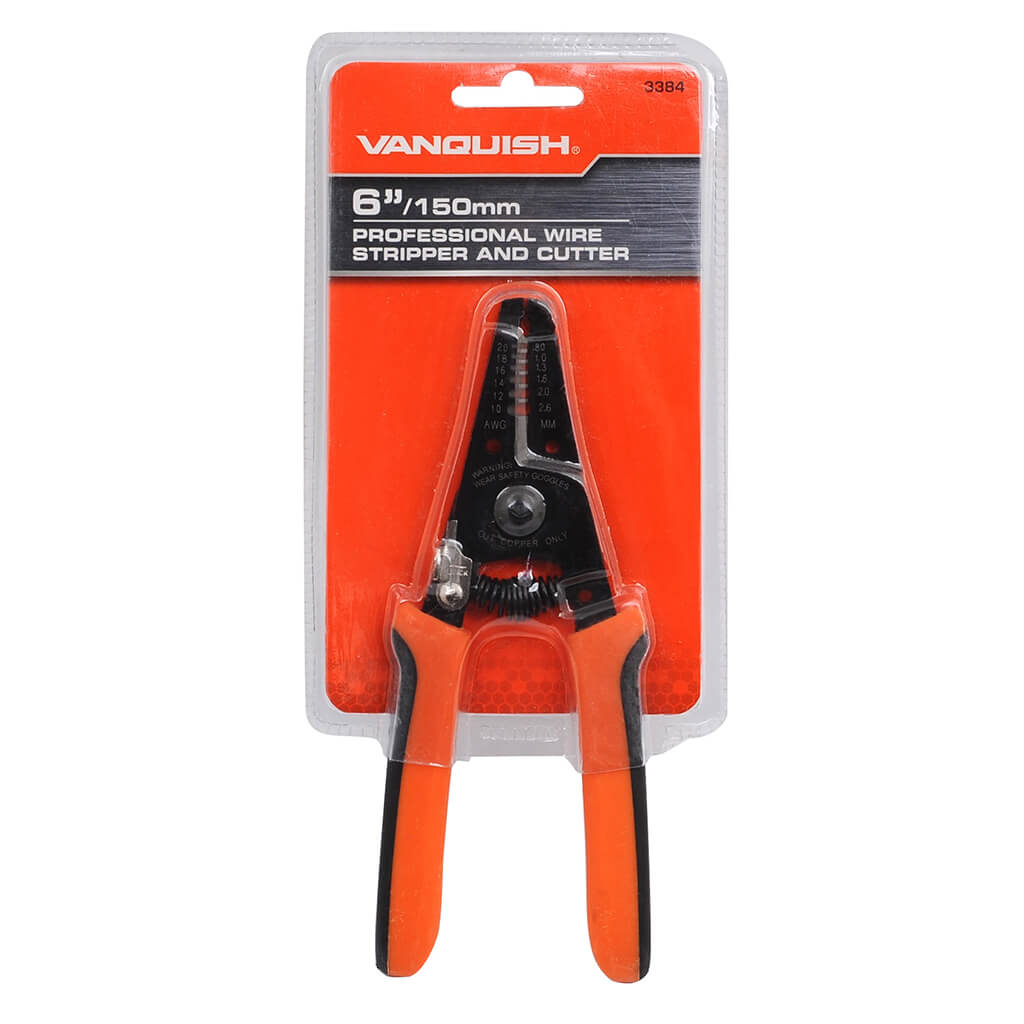 VANQUISH 3384 6 in. Professional Wire Stripper and Cutter