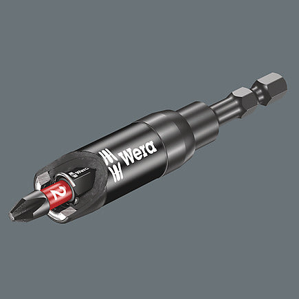 Wera 05057676001 897/4 IMP R 1/4 in. x 3 in. Impaktor Holder with Retaining Ring and Ring Magnet
