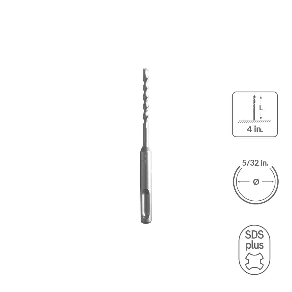 SaberCut 5/32 in x 4 in Carbide Tipped 2-Cutter Drill Bit