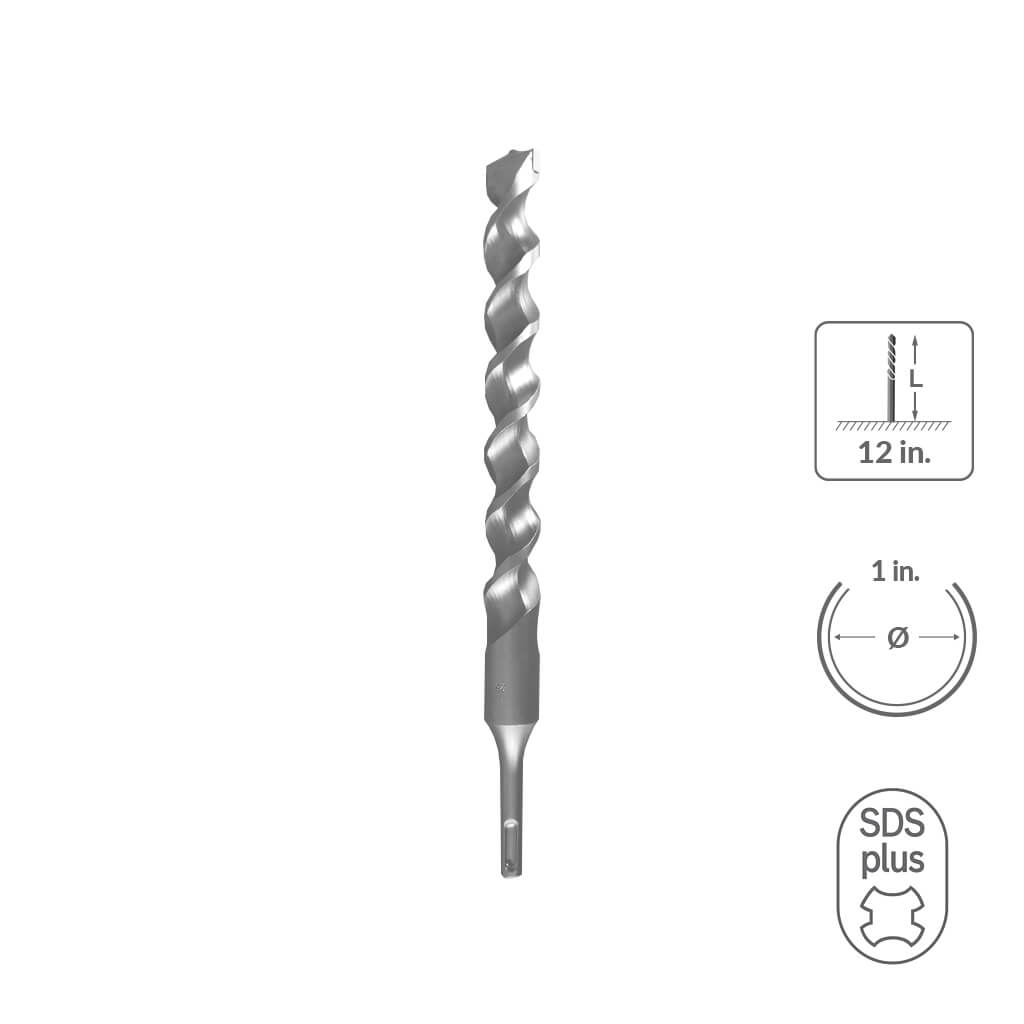 SaberCut 1 in 12 in Carbide Tipped 2-Cutter Drill Bit