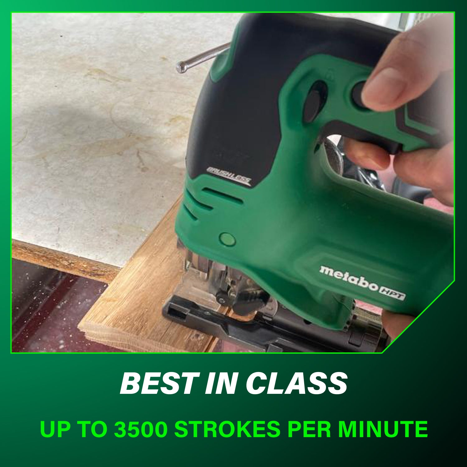 Metabo HPT CJ36DAQ4M 36-Volt MultiVolt Cordless/Corded Brushless Jig Saw (Tool Only)