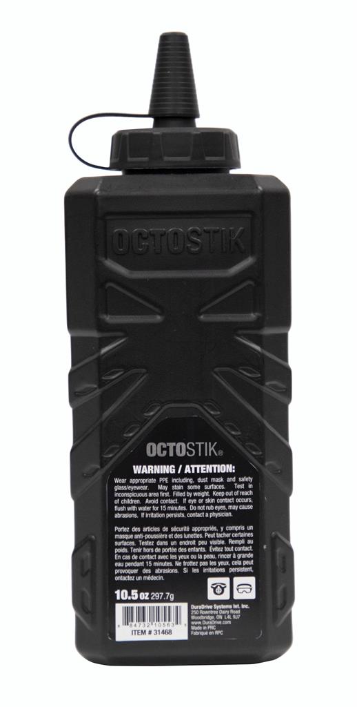 Octostik Ultra Fine Powder Black 10.5 oz Straight-Line Permanent Chalk Powder