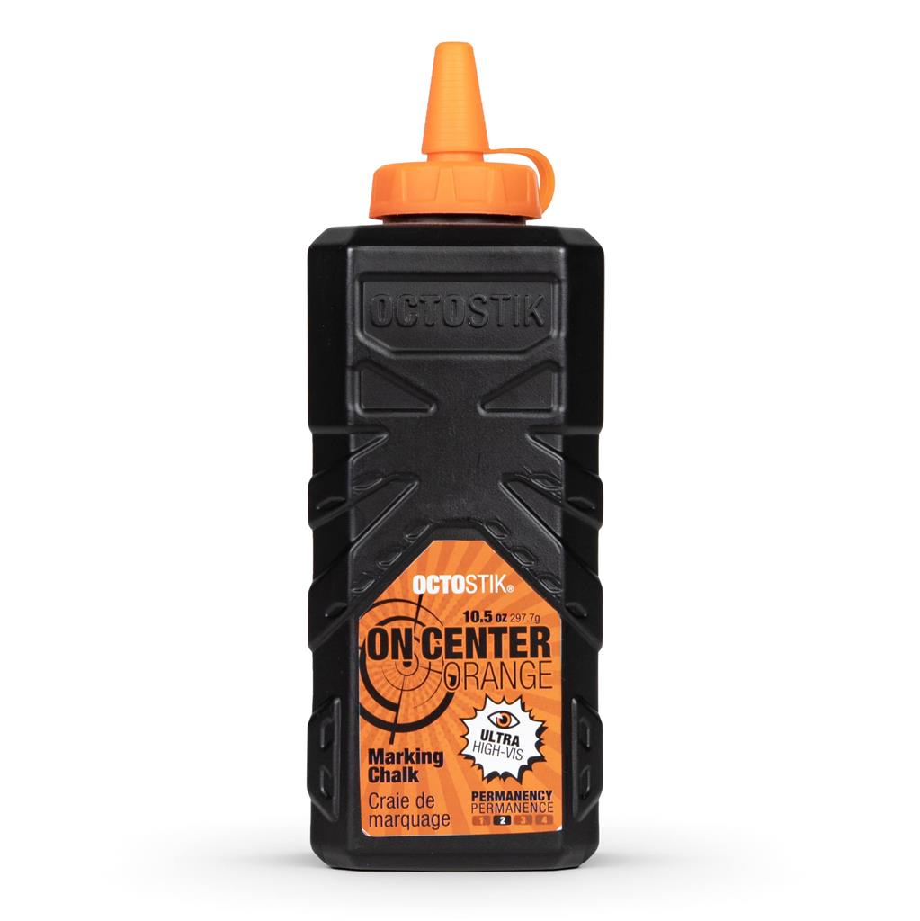 Octostik Ultra Fine Powder Orange 10.5 oz Straight-Line Permanent Chalk Powder