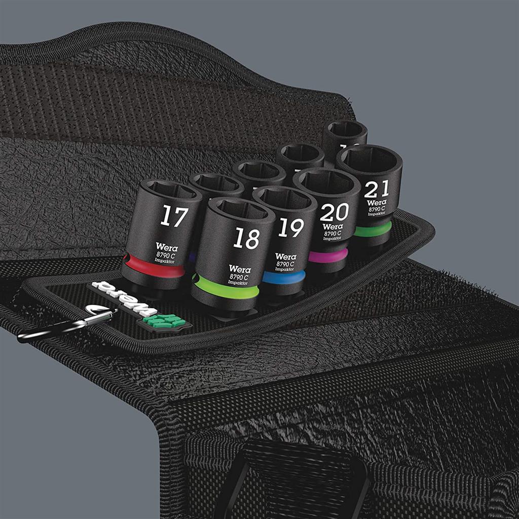 Wera 05004580001 1/2 in. Drive Belt C Impaktor 1 Socket Set (9-Piece)