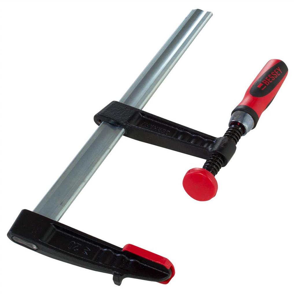 BESSEY TG4.012+2K 12 in 4 in Steel & Cast Iron Light Duty F-Style Woodworking Clamp with 2K Handle