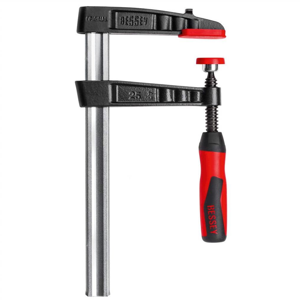 BESSEY TG4.012+2K 12 in 4 in Steel & Cast Iron Light Duty F-Style Woodworking Clamp with 2K Handle