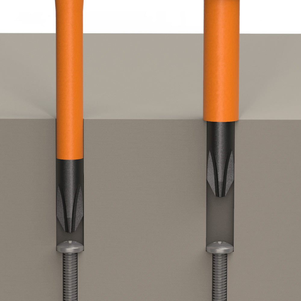 Klein 6946INS #2 Sq Slim-Tip 1000V Ins Scrwdr 6 in. Round Shank