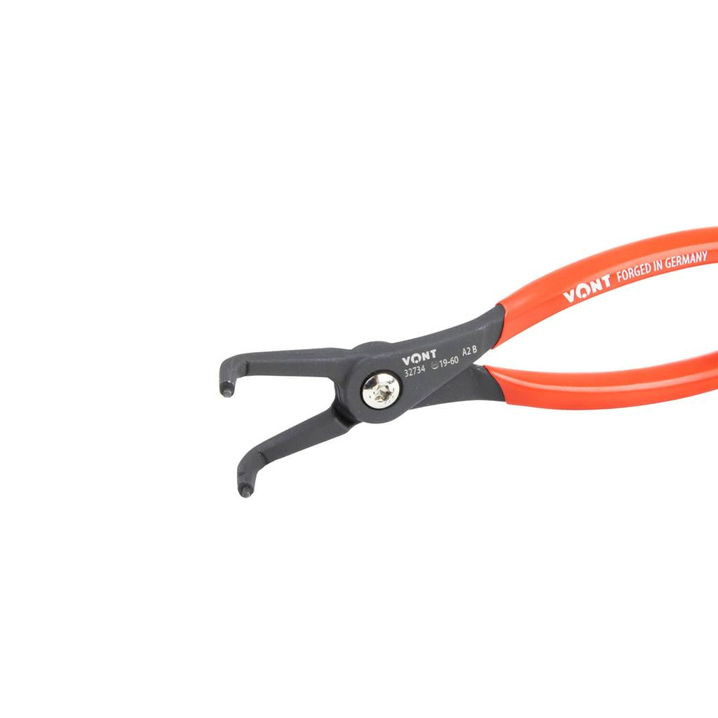 Vont Forged C-Clip Steel 7 in External Spring Bent Plier