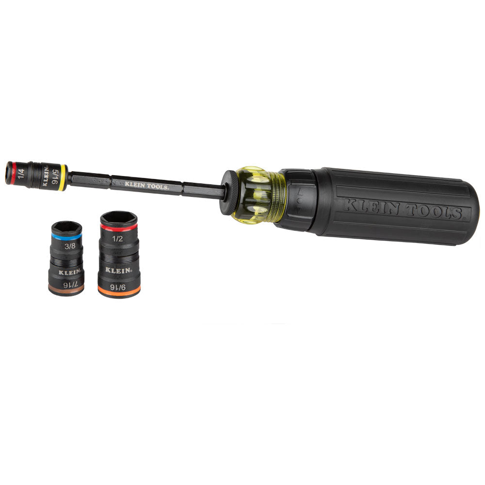 Klein 32910RCHT 7-In-1 Impact Flip Socket Set w/Ratcheting Handle