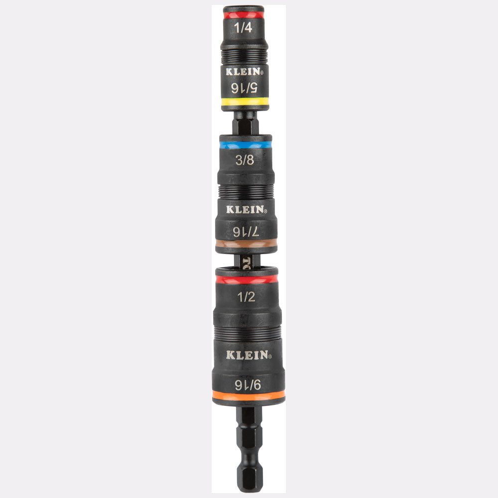 Klein 32910RCHT 7-In-1 Impact Flip Socket Set w/Ratcheting Handle