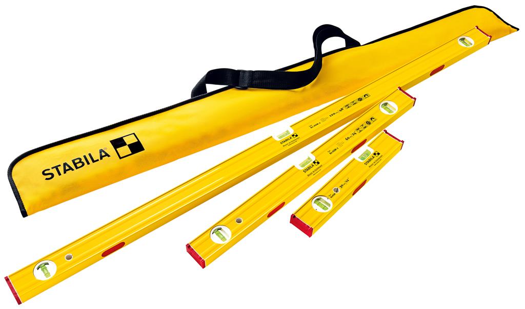 Stabila 29840 3 Pieces Box Beam Pro Set 80 AS Level Set with Carrying Case