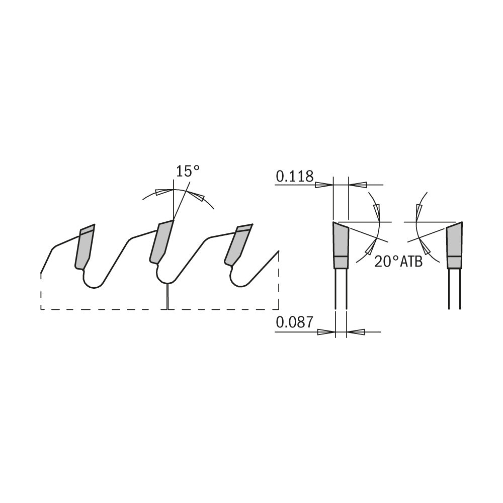 CMT 252.072.12 ITK EXTREME 12-In x 80Teeth Wood Saw Blade for Fine Finish Cross Cutting