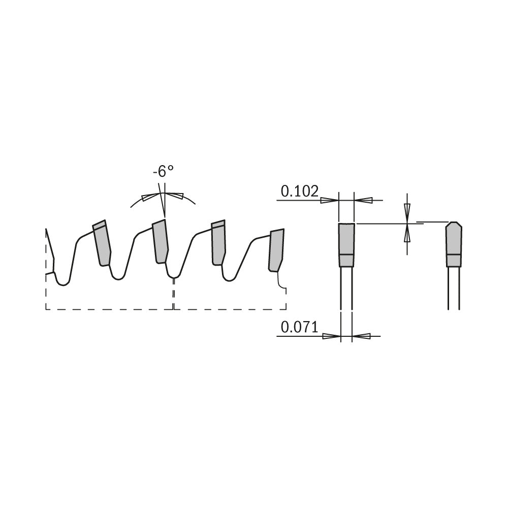 CMT 254.096.12 ITK XTREME 12-In x 96Teeth Saw Blade for Cutting Non-Ferrous Metal & Laminate