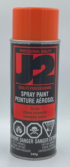 J2 12100 OSHA ORANGE ACRYLIC ENAMEL SPRAY PAINT 340G