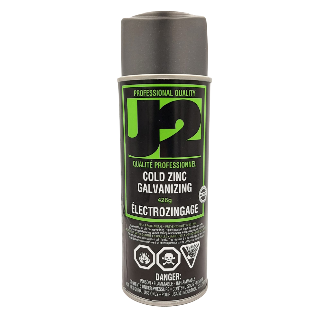 J2 Products 00740 371 g Cold Galvanizing Zinc Spray Paint