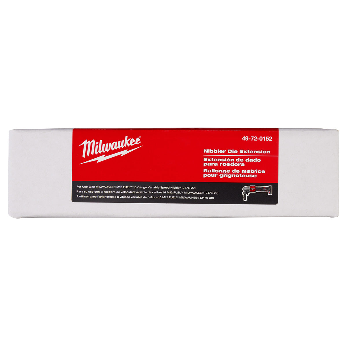 MILWAUKEE 49-72-0152 M12 FUEL NIBBLER DIE HOLDER EXTENSION