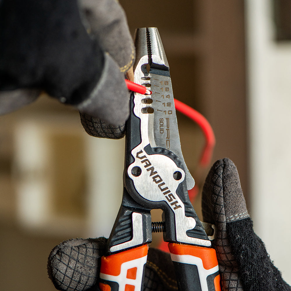 VANQUISH 3386 8 in. Heavy-Duty Offset Wire Stripper