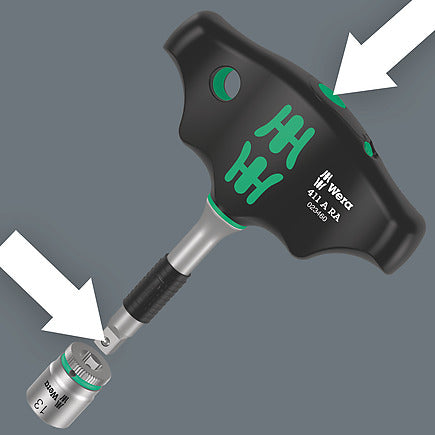 WERA 05023470001 Kraftform Kompakt 400 RA Set 2 9-Pieces