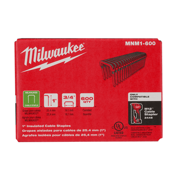 Milwaukee MNM1-600 19 mm 25 mm Cable Staples