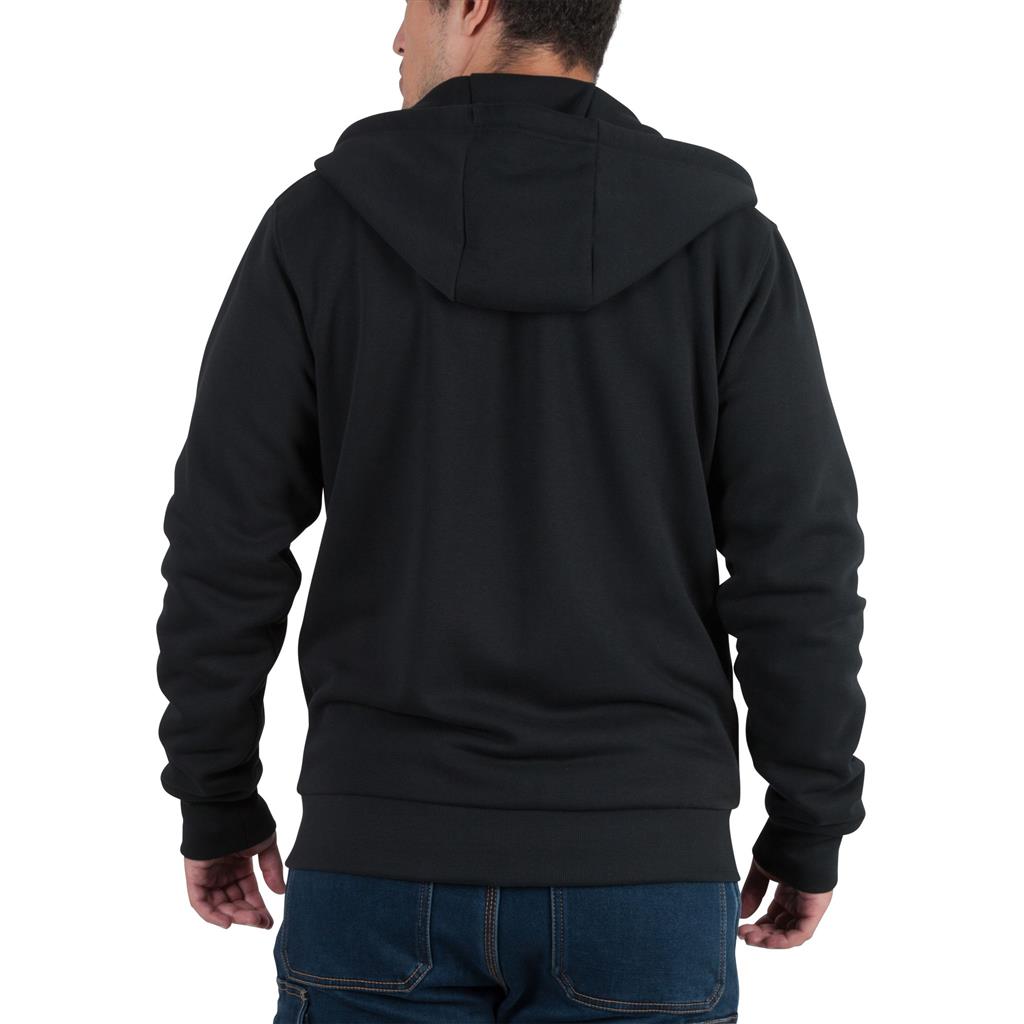 Vagabond X-Small/Small/Medium/Large/X-Large/2X-Large/3X-Large 60% Cotton 40% Polyester Shell Black/Brown Waffle Lined Zipper Hoodie Jacket