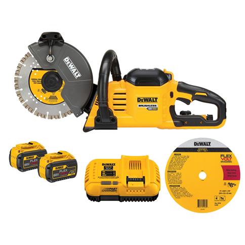 DeWalt DCS692X2 60 V Lithium-Ion 9 Ah Cordless Cut-Off Saw Kit