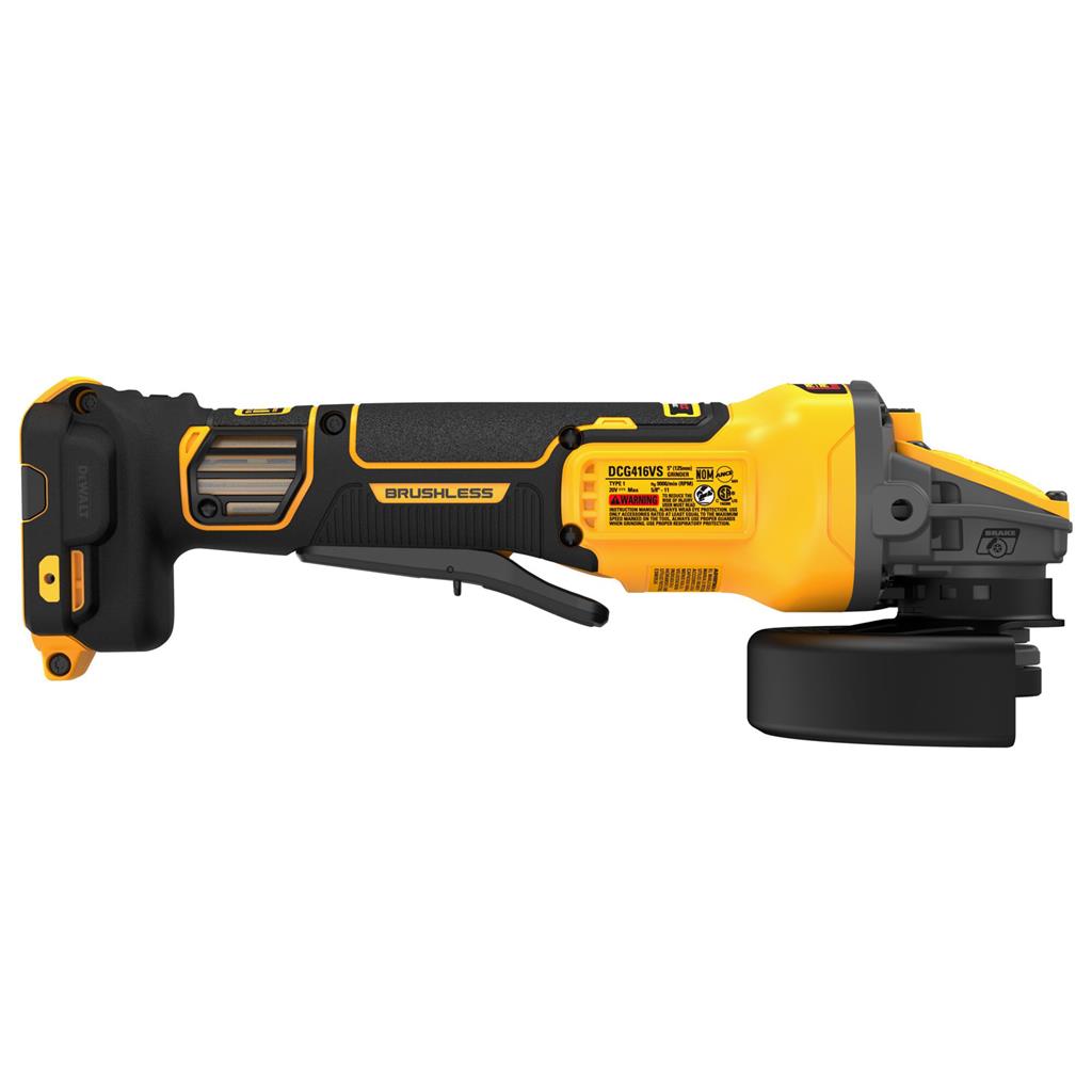 DeWalt DCG416VSB 4-1/2 - 5 in Type 27 20 V Variable Speed Cordless Angle Grinder (Tool Only)