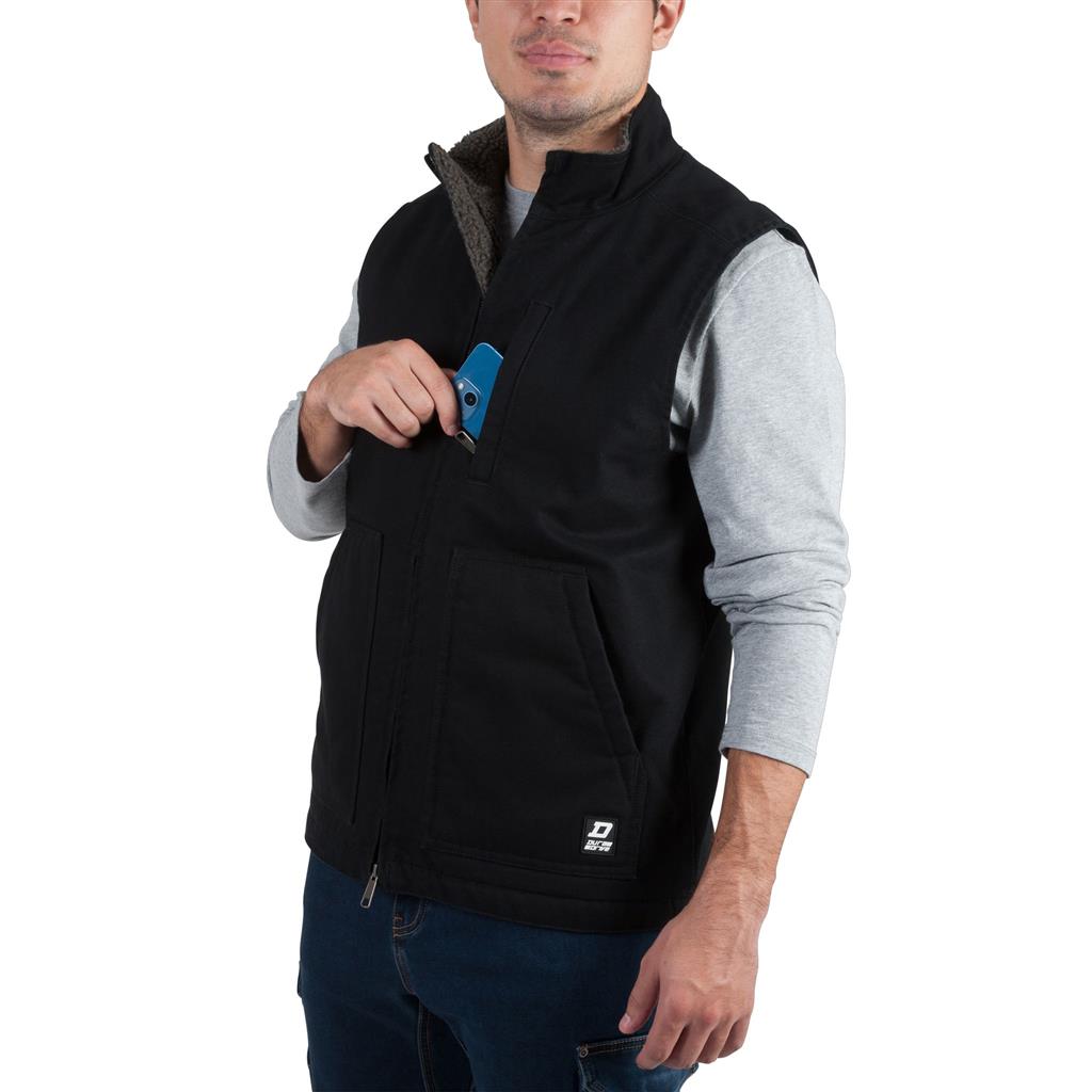 Sherpa Fleece-Lined Washed Duck Vest