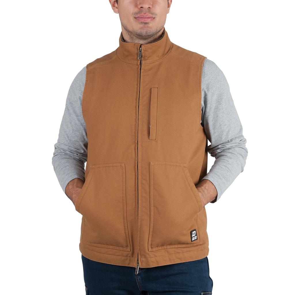 Sherpa Fleece-Lined Washed Duck Vest