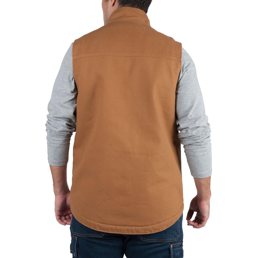 Sherpa Fleece-Lined Washed Duck Vest