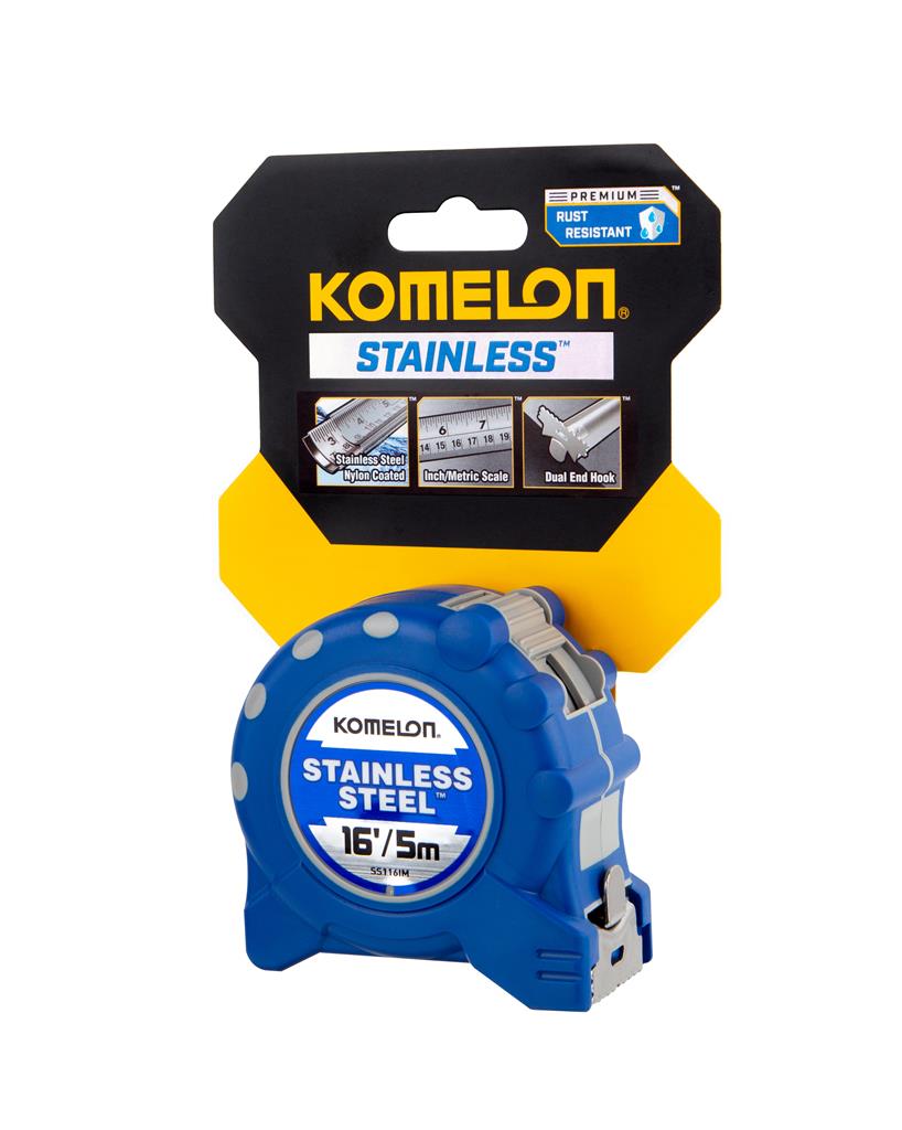 Komelon Imperial/Metric 16 ft x 1 in Tape Measure