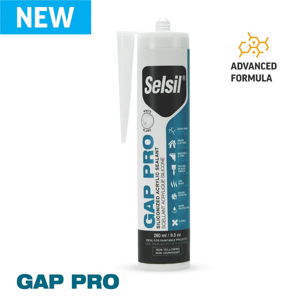 Selsil 280 mL White 24 hr Gap Pro Silicone Acrylic Sealant