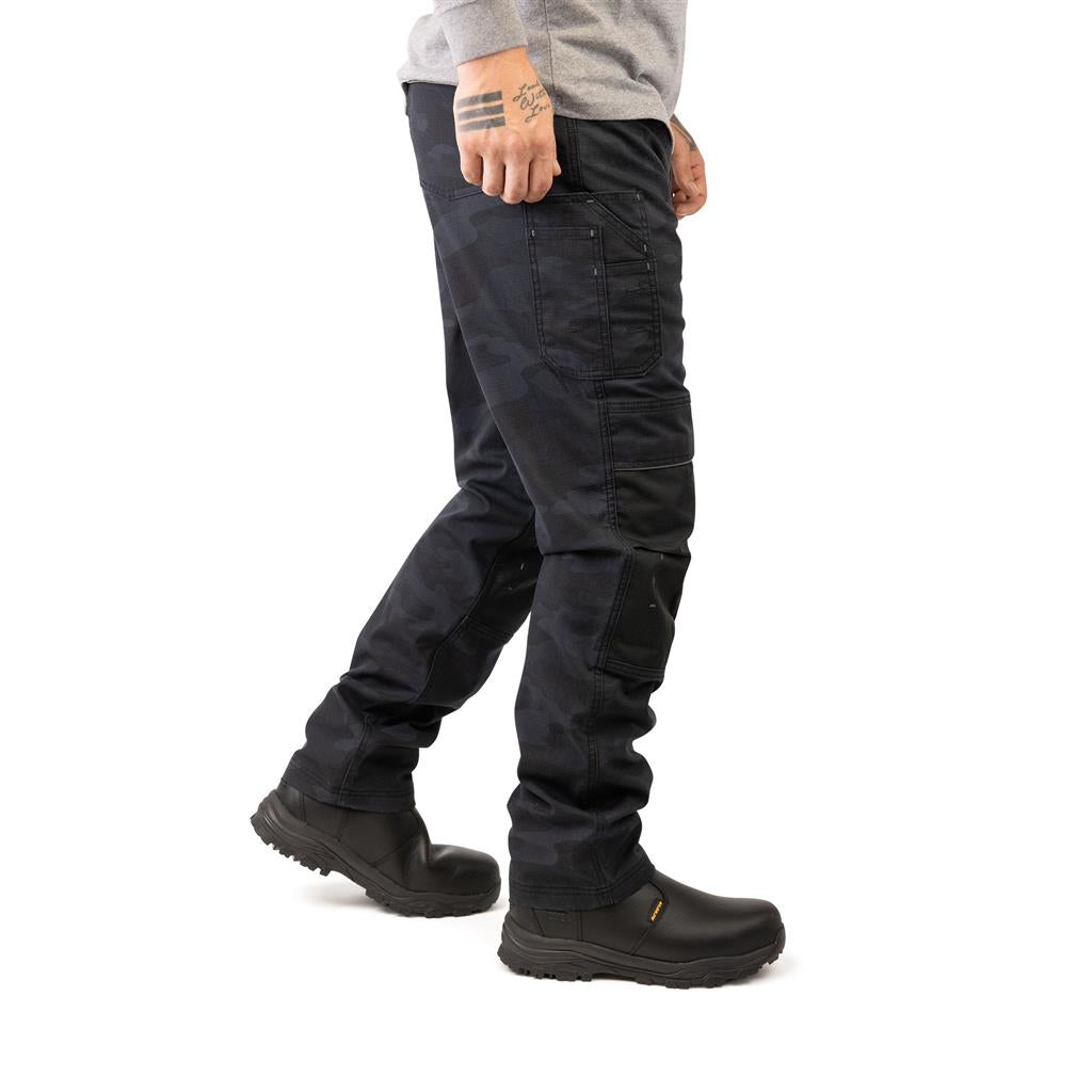 Lynx Brown/Grey/Camouflage Ripstop Fleece Lined Cargo Work Pant