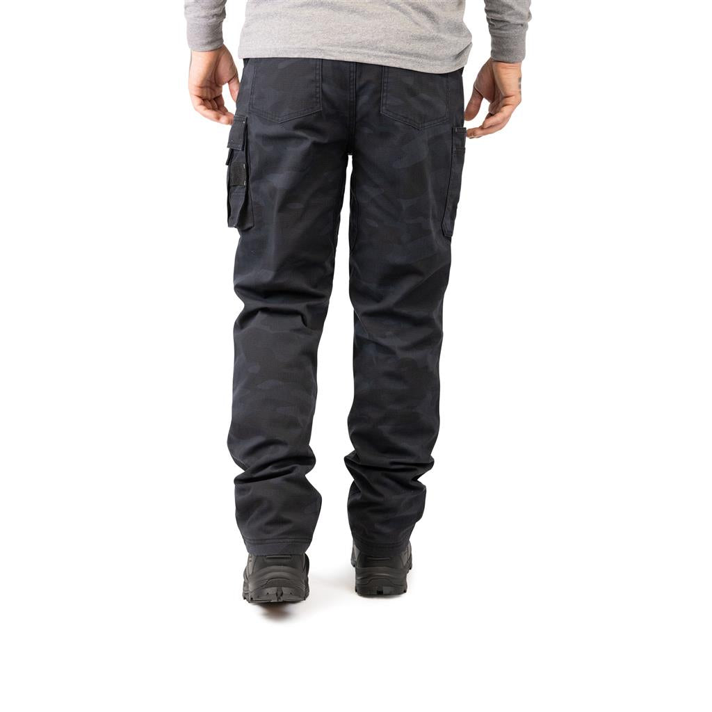 Lynx Brown/Grey/Camouflage Ripstop Fleece Lined Cargo Work Pant