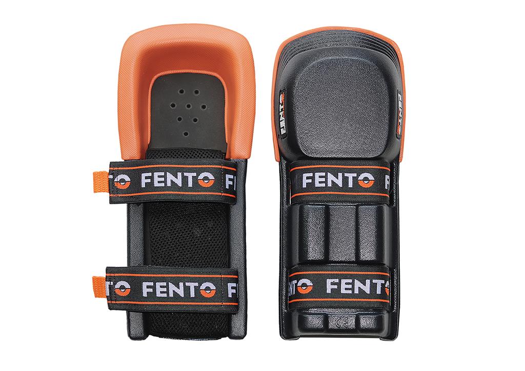 Fento MAX EVA Foam/Polyester Fabric/Polyurethane Foam/PVC Rubber Polyester 6.3 in Width x 14.76 in Height x 3.15 in Depth Knee Pad