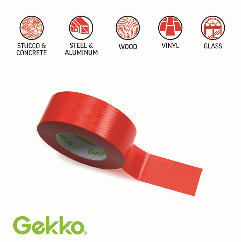 Gekko 48 mm x 65 m Red Stucco Masking Tape