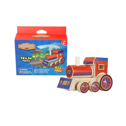 WorkPro WP206811 6+ Age Wood 9.1 in DIY Train Toy Kit