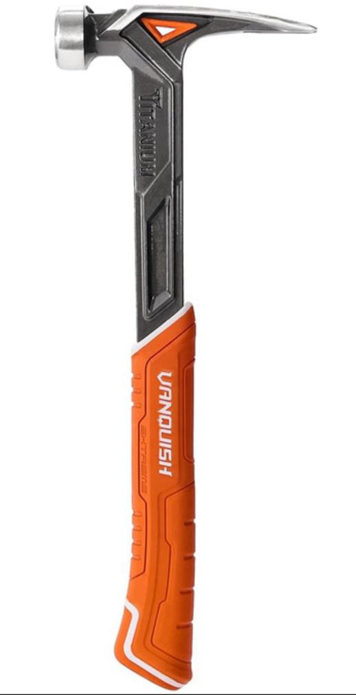 Vanquish Titanium-Steel 12oz Framing Hammer with Handle