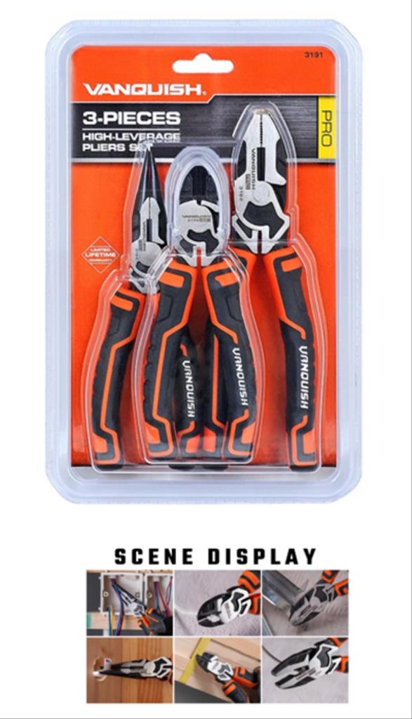 VANQUISH High Leverage Pliers Set